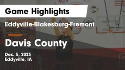 Eddyville-Blakesburg-Fremont vs Davis County  Game Highlights - Dec. 5, 2023