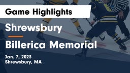 Shrewsbury  vs Billerica Memorial  Game Highlights - Jan. 7, 2023