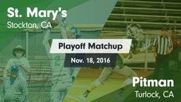 Matchup: St. Mary's High vs. Pitman  2016
