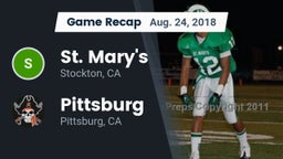 Recap: St. Mary's  vs. Pittsburg  2018
