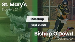 Matchup: St. Mary's High vs. Bishop O'Dowd  2018
