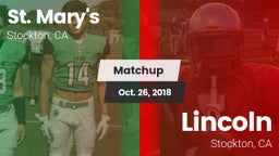 Matchup: St. Mary's High vs. Lincoln  2018