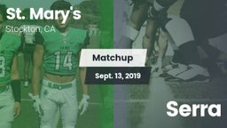 Matchup: St. Mary's High vs. Serra 2019