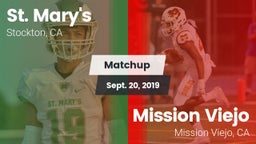 Matchup: St. Mary's High vs. Mission Viejo  2019