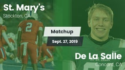 Matchup: St. Mary's High vs. De La Salle  2019