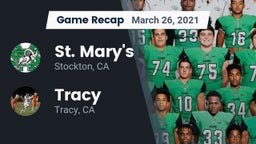 Recap: St. Mary's  vs. Tracy  2021
