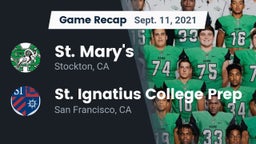 Recap: St. Mary's  vs. St. Ignatius College Prep 2021