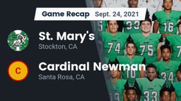 Recap: St. Mary's  vs. Cardinal Newman  2021