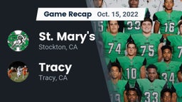 Recap: St. Mary's  vs. Tracy  2022