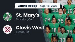 Recap: St. Mary's  vs. Clovis West  2023