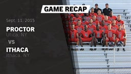 Recap: Proctor  vs. Ithaca  2015