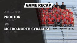 Recap: Proctor  vs. Cicero-North Syracuse  2015