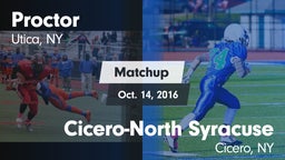 Matchup: Proctor vs. Cicero-North Syracuse  2016