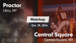 Matchup: Proctor vs. Central Square  2016