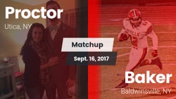 Matchup: Proctor vs. Baker  2017