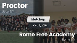 Matchup: Proctor vs. Rome Free Academy  2018