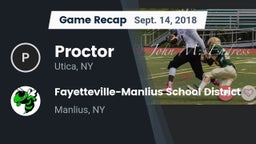 Recap: Proctor  vs. Fayetteville-Manlius School District  2018