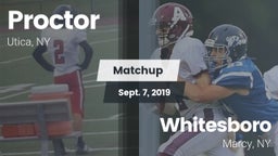 Matchup: Proctor vs. Whitesboro  2019