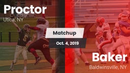 Matchup: Proctor vs. Baker  2019