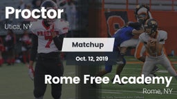 Matchup: Proctor vs. Rome Free Academy  2019