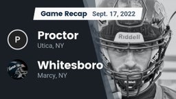 Recap: Proctor  vs. Whitesboro  2022