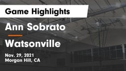 Ann Sobrato  vs Watsonville  Game Highlights - Nov. 29, 2021