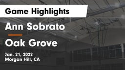 Ann Sobrato  vs Oak Grove Game Highlights - Jan. 21, 2022