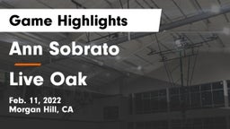 Ann Sobrato  vs Live Oak  Game Highlights - Feb. 11, 2022