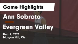 Ann Sobrato  vs Evergreen Valley Game Highlights - Dec. 7, 2023