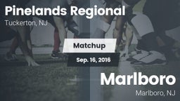 Matchup: Pinelands Regional vs. Marlboro  2016