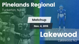 Matchup: Pinelands Regional vs. Lakewood  2016