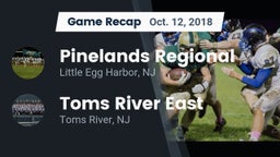 Recap: Pinelands Regional  vs. Toms River East  2018