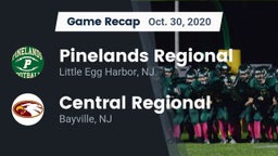 Recap: Pinelands Regional  vs. Central Regional  2020