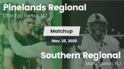 Matchup: Pinelands Regional vs. Southern Regional  2020