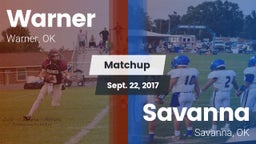 Matchup: Warner vs. Savanna  2017