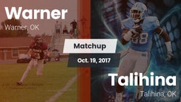 Matchup: Warner vs. Talihina  2017