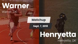 Matchup: Warner vs. Henryetta  2018