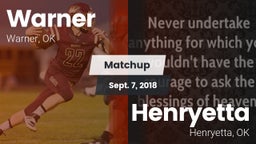 Matchup: Warner vs. Henryetta  2018