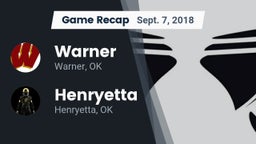 Recap: Warner  vs. Henryetta  2018