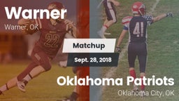 Matchup: Warner vs. Oklahoma Patriots 2018