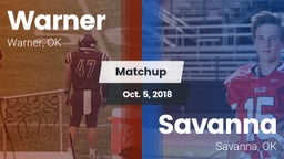 Matchup: Warner vs. Savanna  2018