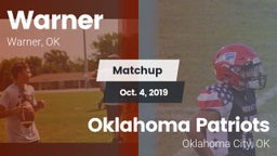 Matchup: Warner vs. Oklahoma Patriots 2019