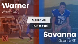 Matchup: Warner vs. Savanna  2019