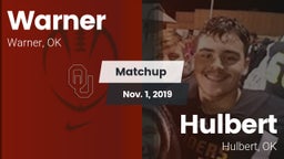 Matchup: Warner vs. Hulbert  2019