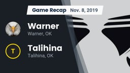 Recap: Warner  vs. Talihina  2019
