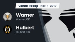Recap: Warner  vs. Hulbert  2019