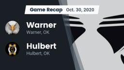 Recap: Warner  vs. Hulbert  2020