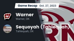 Recap: Warner  vs. Sequoyah (Tahlequah)  2023