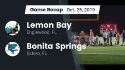 Recap: Lemon Bay  vs. Bonita Springs  2019