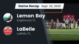 Recap: Lemon Bay  vs. LaBelle  2020